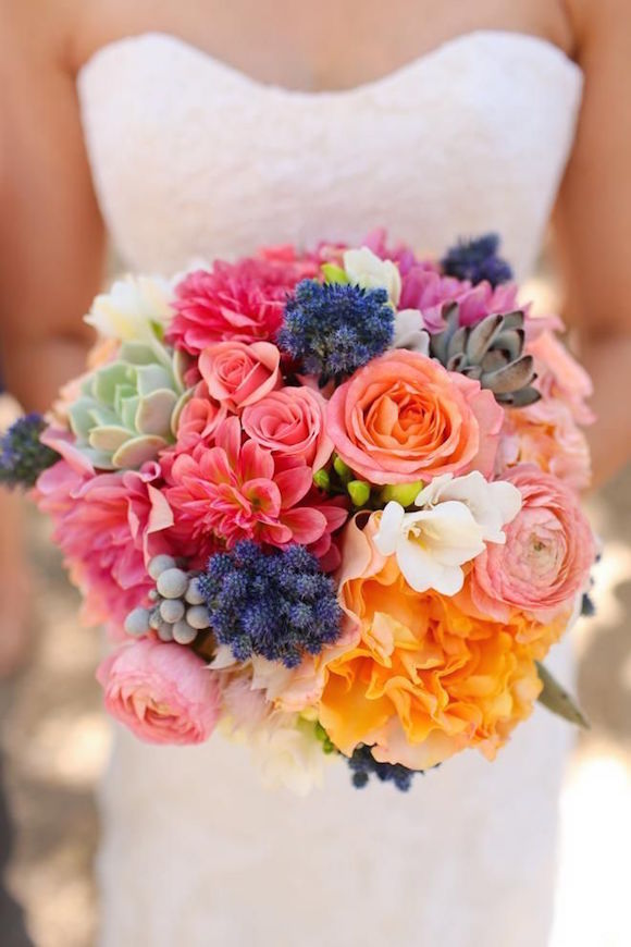 Spring wedding bouquet