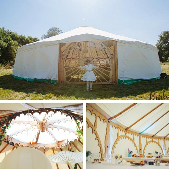 Wedding yurt from Funkey Monkey Tents