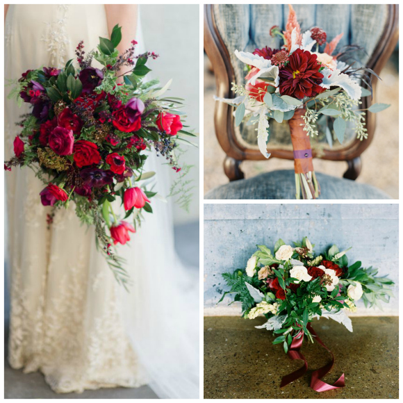 Autumnal elegance – a cranberry & dusty blue wedding theme