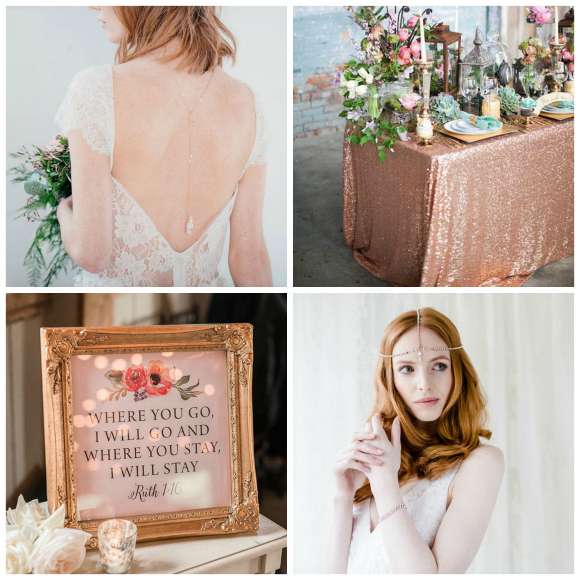 Rose gold wedding inspiration