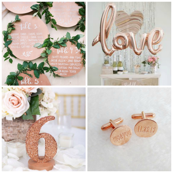 Rose gold wedding inspiration