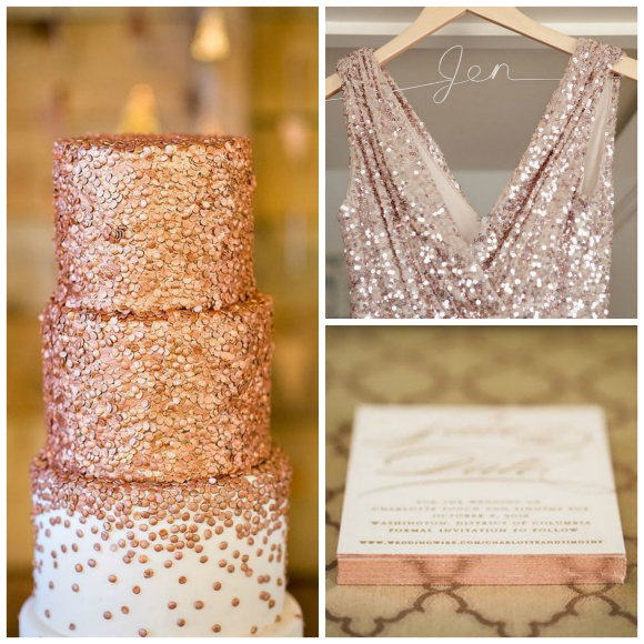 Rose gold wedding inspiration