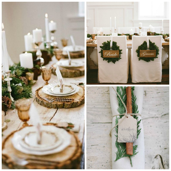 Rustic romance – a luxe winter wedding theme