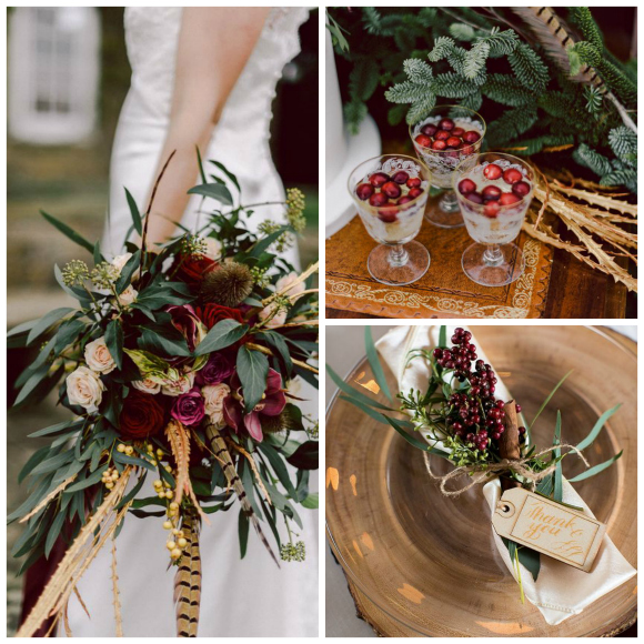 Rustic romance – a luxe winter wedding theme