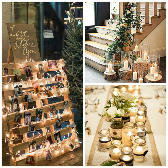 Rustic romance – a luxe winter wedding theme